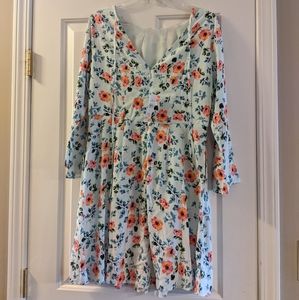 Loft Long Sleeve Floral dress